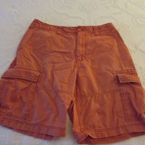 Mens American Rag Orange Cargo Shorts Size 36